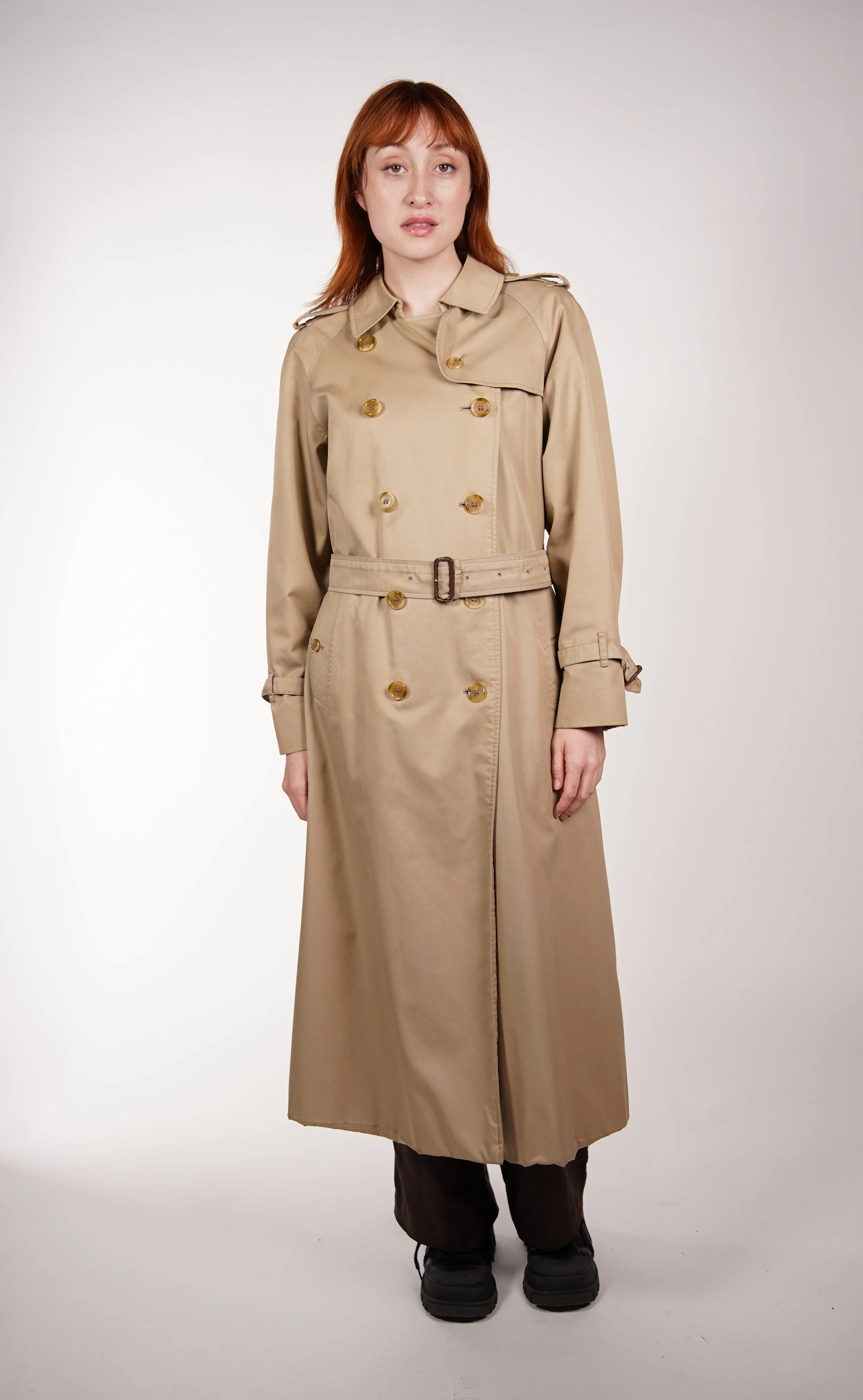 Burberry Vintage Double Breasted Trench Coat — Check It Vintage